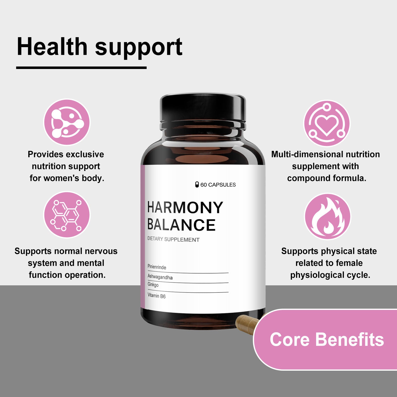 Harmony Balance – Natürliche Unterstützung für innere Ruhe & Hormonbalance