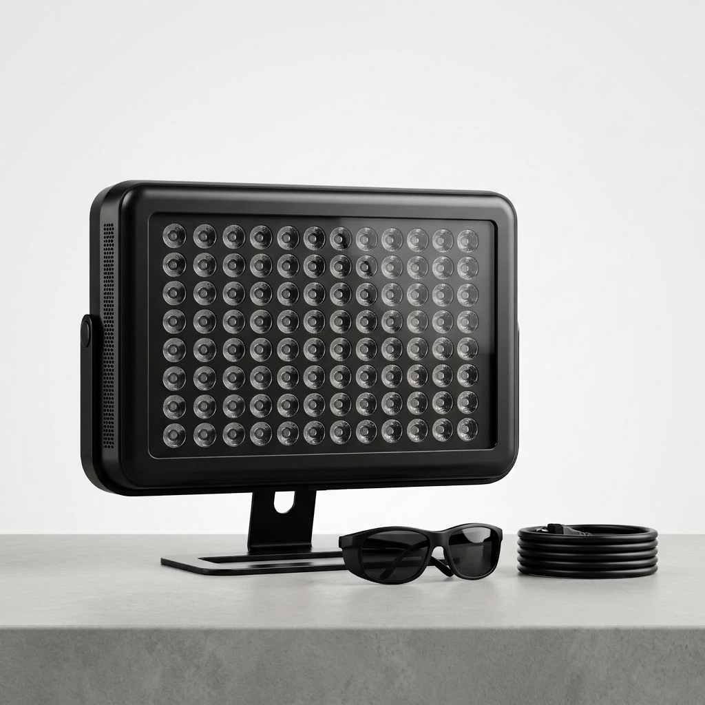 VitaLight Pro Rotlicht Therapie Panel – KI-generiertes Produktbild 3