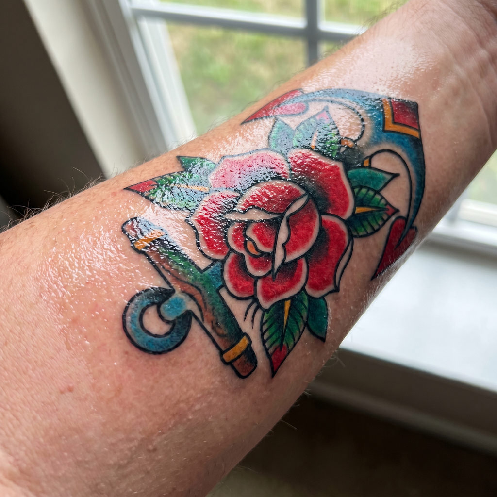 INKLY Tattoo Spray NACHHER – lebendiges, strahlendes Tattoo