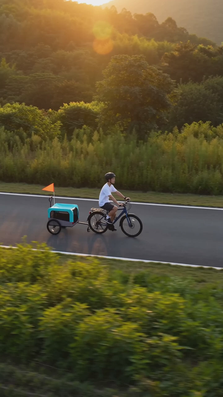 PawRider 2-in-1 Hundefahrradanhänger & Buggy — Produktvideo